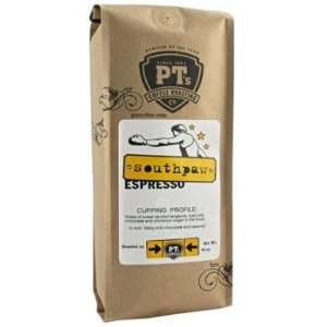 PTs Coffee   Southpaw Espresso Coffee Beans   1 lb  