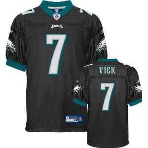 Michael Vick Jersey Reebok Authentic Black #7 Philadelphia Eagles 