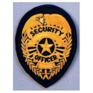  Gold SECURITY OFFICER Badge Patch Electronics