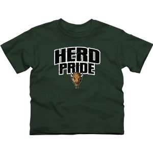  Marshall Thundering Herd Youth State Pride T Shirt   Green 