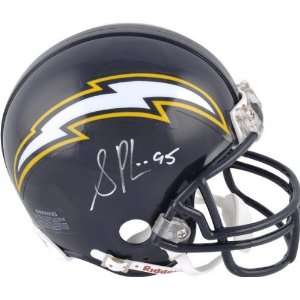 Shaun Phillips San Diego Chargers Autographed Mini Helmet 