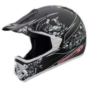  Scorpion VX 17 Mind Black and White Small Off Road Helmet 