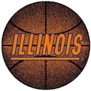  Illinois Fighting Illini Basketball Rug