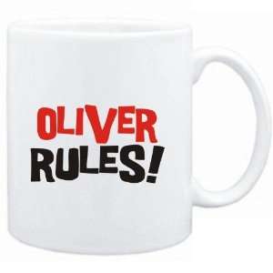 Mug White  Oliver rules  Male Names 