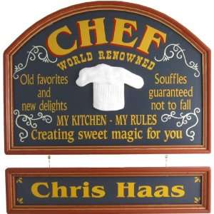  Custom Chef Sign