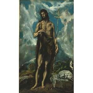   Inch, painting name St John the Baptist, By Greco El