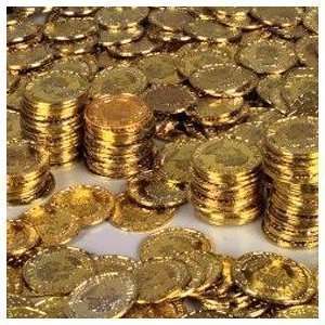 Gold Coins (144 Pc)  Plastic Toy Coins for Pirate Parties  