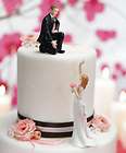 Reaching Bride Helping Hand Funny Wedding Cake Topper