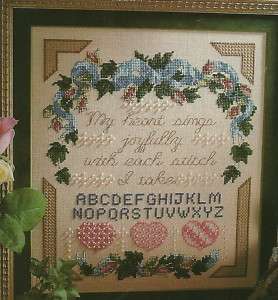 MY HEART SINGS SAMPLER Cross Stitch Pattern pages  