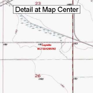  USGS Topographic Quadrangle Map   Gayville, South Dakota 