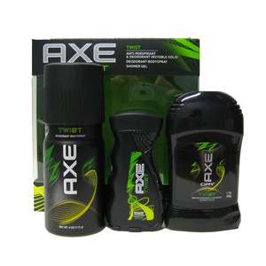 Axe Twist 3 Piece Gift Kit Deodorant Body Spray, Invisible Solid 