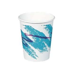 Solo 378JZJ Jazz Design Single Sided Poly Coated Paper Hot Cup, 8 oz 