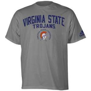  adidas Virginia State Trojans Gray Arch & Logo Pigment Dye 