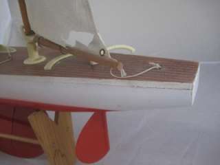   Italian Sail Boat Working Model Wood & Plastic Giner  Yacht  
