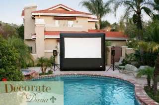 PRO CINEBOX OUTDOOR MOVIE SYSTEM 12x7 Screen Theater DVD Projector 