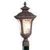 NEW 1 Light Sm Outdoor Wall Lamp Lighting Fixture, Bronze, Amber Water 