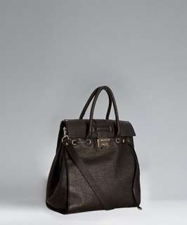 Jimmy Choo black leather Rosabel structured tote