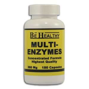 Be Healthy Multi Enzymes, 360 mg. Grocery & Gourmet Food