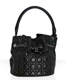 Christian Dior black quilted lambskin Chri Chri bucket bag   
