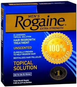 ROGAINE TOPICAL SOLUTION EXTRA STRENGTH 5% MENS MINOXIDIL MAN HAIR 