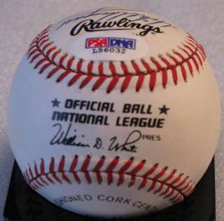 DON DRYSDALE AND OTHERS SIGNED AUTOGRAPHED PSA DNA BASEBALL DODGERS 