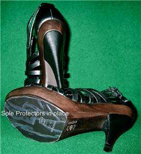 New KAREN MILLEN Black CAGED CLOG Sandals Shoes  Asstd  