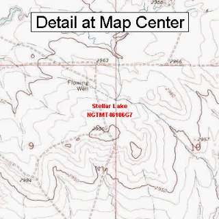  USGS Topographic Quadrangle Map   Stellar Lake, Montana 