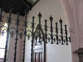 BEST HAND WROUGHT IRON GOTHIC ROOM DIVIDER INCREDIBLE  