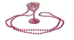 Champagne Glass Bachelorette Party Bead Necklaces Favor  