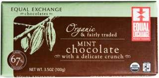 Organic Mint Dark Chocolate   3.5 oz Bar [2512]  