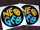 large neo geo stickers snk neogeo cabinet mvs aes