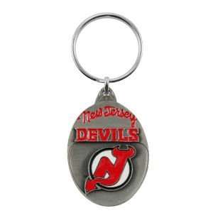  New Jersey Devils Pewter Keychain