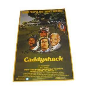   & Michael Okeefe Triple Signed Caddyshack Poster