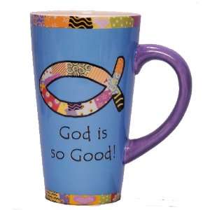 Tumbleweed God Is so Good Inspirational Ceramic Latte Mug  
