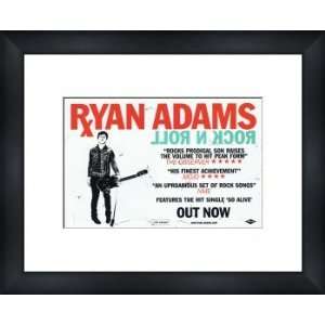  RYAN ADAMS Rock n Roll   Custom Framed Original Ad 