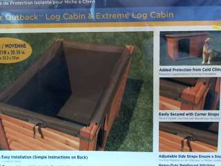 New Precision Pet Log Cabin Style Dog House Insulation Kit Medium 