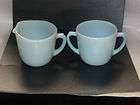 FIRE KING TURQUOISE AZURITE CUP AND SAUCER SET items in THEN2NOW 