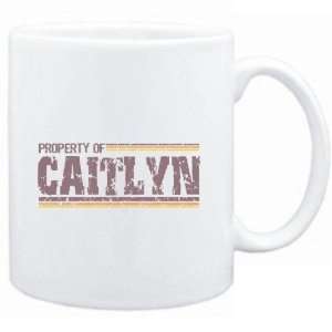  Mug White  Property of Caitlyn   Vintage  Female Names 