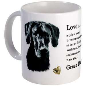  Great Dane Black Gifts Pets Mug by  Kitchen 