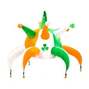  St Patricks Day Irish Flag Jester Headpiece Toys & Games