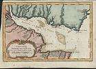 River de la Plata Argentina South America 1758 Bellin antique map hand 