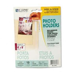   attach photos to files, binders, reports and more.   Clear, archival