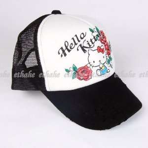    Hello Kitty Mesh Baseball Hat Trucker Cap Black Toys & Games