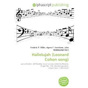  Hallelujah (Leonard Cohen song) (9786133979802) Books
