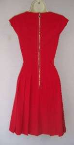   Neck Exposed Zipper Pleated Versatile Cocktail Dress 12 NWT  