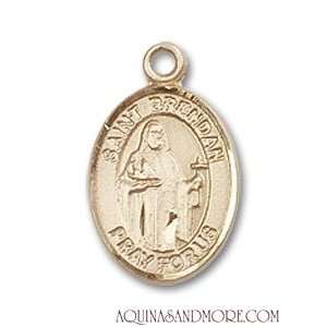  St. Brendan the Navigator Small 14kt Gold Medal Jewelry