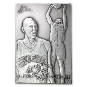  Fine Silver 4.25 oz   Sport Card   Jerry Stackhouse 