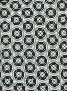   REELS BLACK WHITE GRAY Cotton Fabric BTY for Quilting Craft Etc  