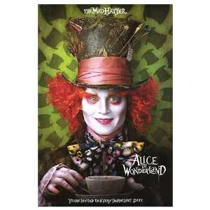 Alice in Wonderland Movie Poster, 24 x 36 (2010) 