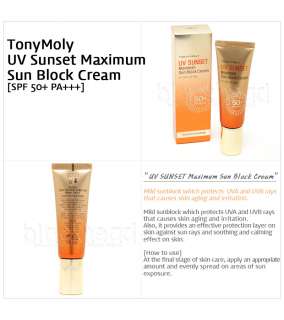 TonyMoly UV Sunset Maximum Sun Block Cream SPF 50+ PA+++ 50g  